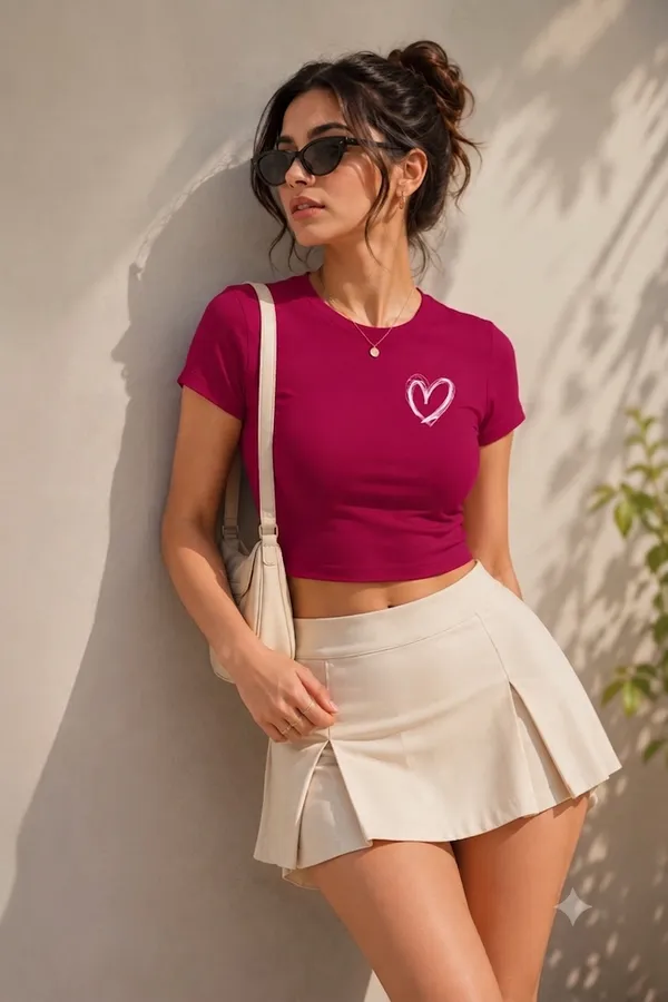 Maroon_Cropped_Heart_Print_Top_for_Women