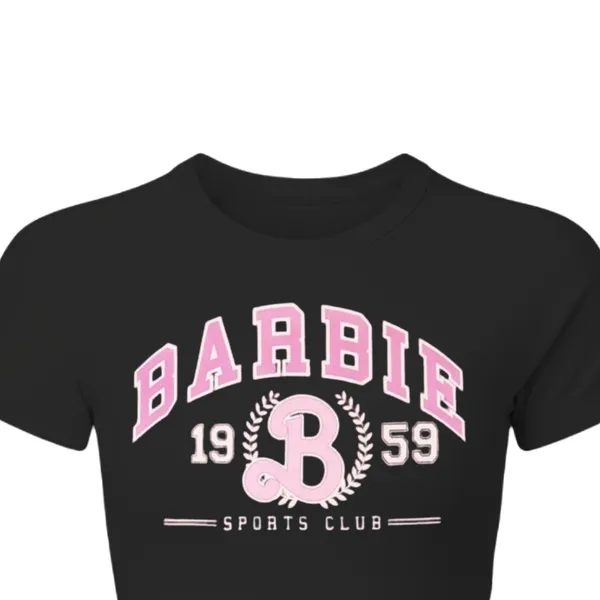 Black_Barbie_Sports_Club_1959_Cropped_Top_for_Women