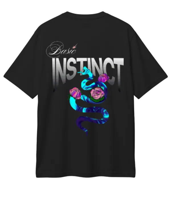 Black_Basic_Instinct_Snake_Graphic_T-Shirt