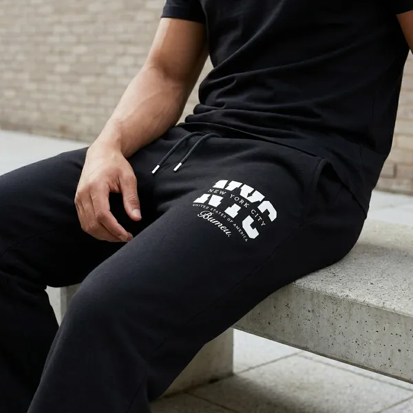 Black_Cotton_NYC_Graphic_Drawstring_Joggers_for_Men_and_Women_