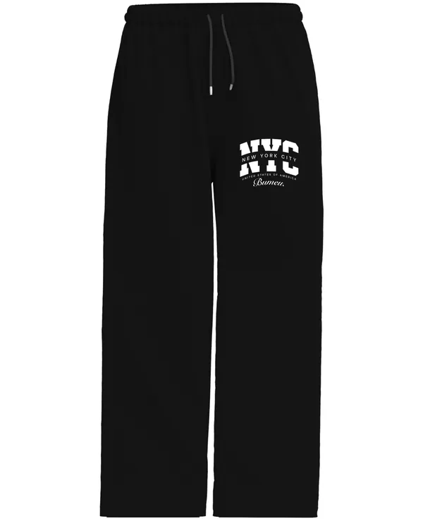 Black_Cotton_NYC_Graphic_Drawstring_Joggers_for_Men_and_Women_