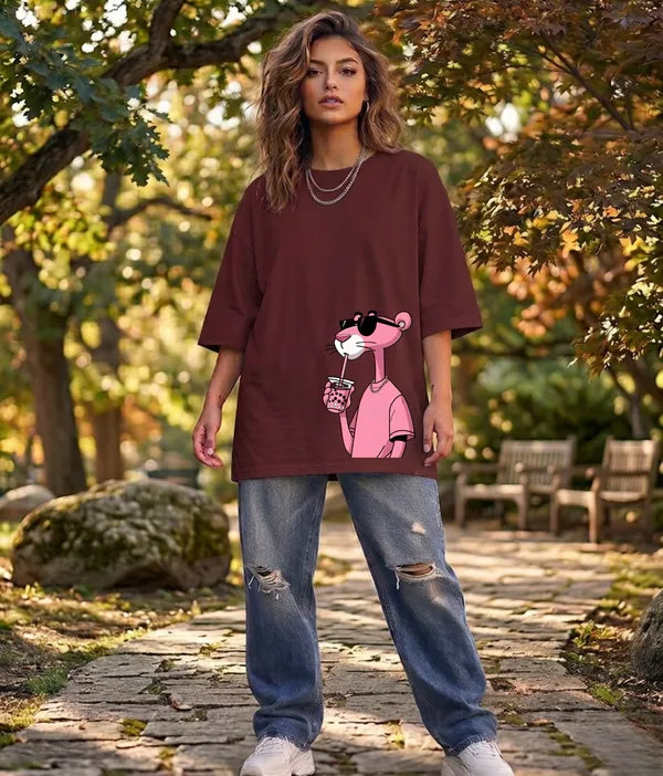 BUMEU_Pink_Panther_Tee_For_Women