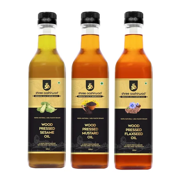 Shree_Aanantam_Pure_Cold_Pressed_Organic_Mustard_,Sesame_And_Flax_Seeds_Oil_Combo_Pack_Of_3