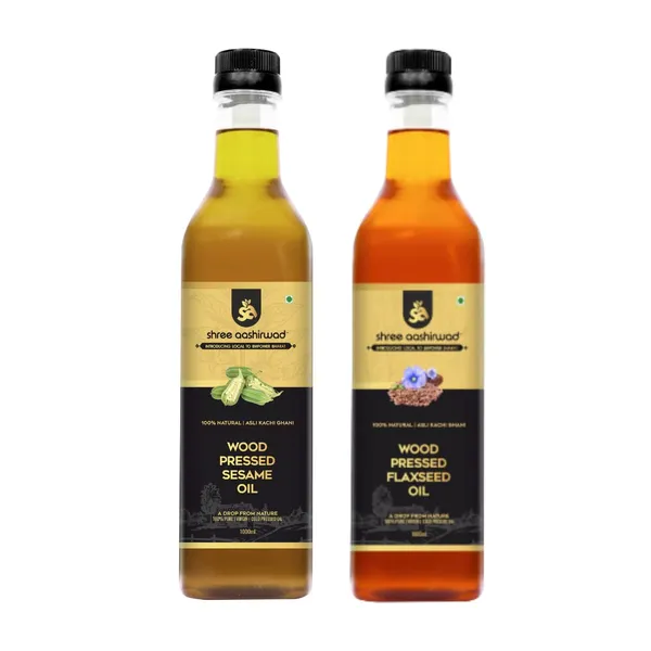 Shree_Aanantam_Natural_And_Pure_Cold_Pressed_Sesame_And_Flax_Seeds_Oil_Combo_Pack_Of_2
