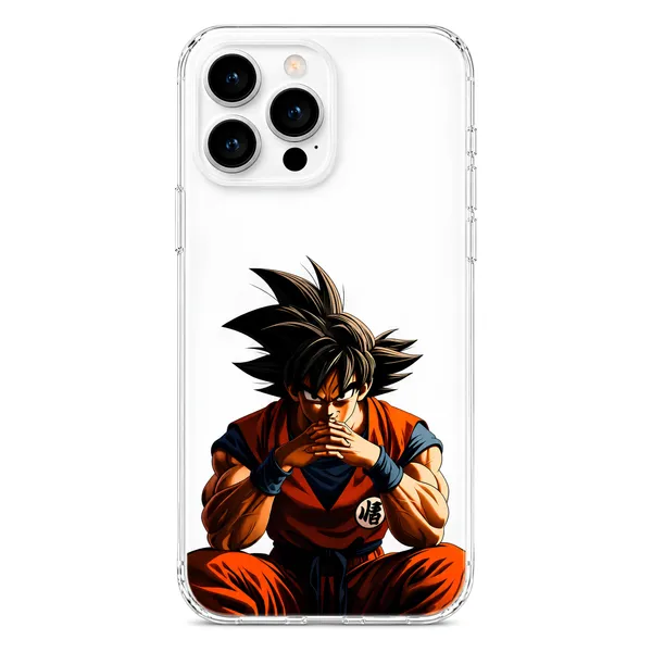 Goku_Minimal_Anime_Warrior_Transparent_Tpu_Mobile_Cover