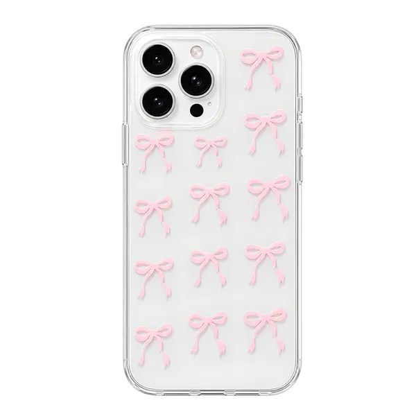 Cute_Pink_Bow_Coquette_Aesthetic_Transparent_Tpu_Mobile_Cover