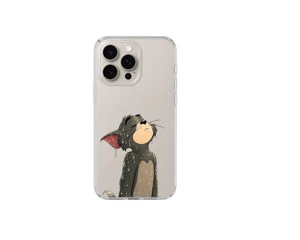 Caseculture_Tom_Cartoon_Aesthetic_Transparent_Tpu_Mobile_Cover