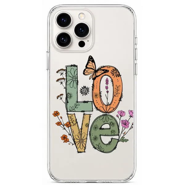 CaseCulture_Floral_Love_Aesthetic_Clear_iPhone_Case