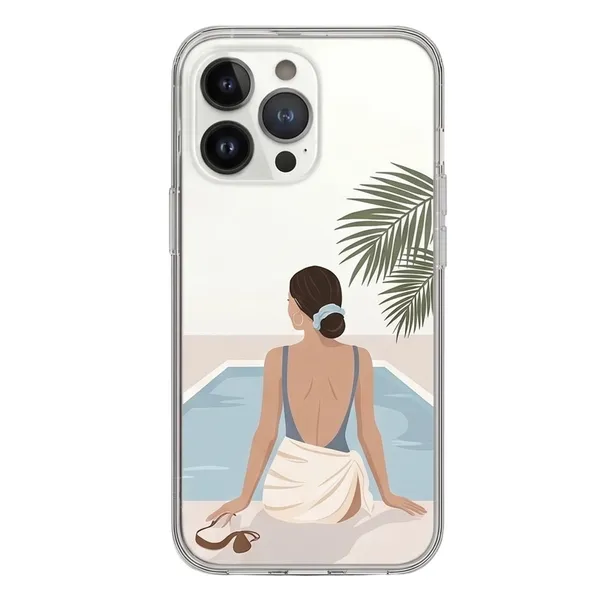 Serene_Poolside_Oasis_Clear_Case