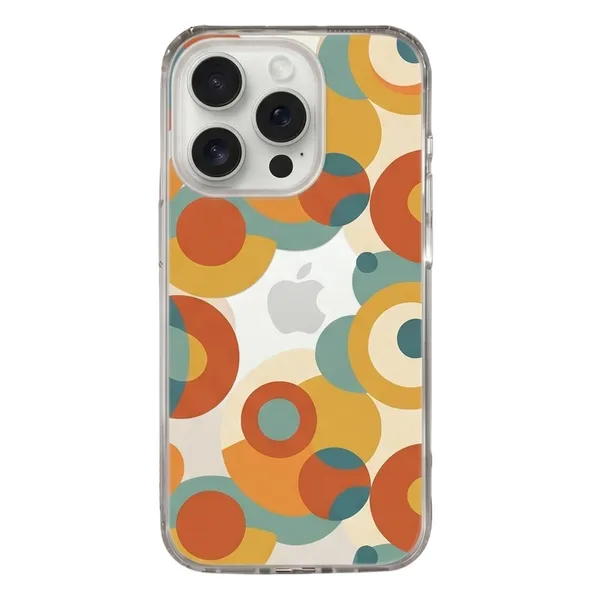 Retro_Abstract_Geometric_Circles_Transparent_Phone_Case