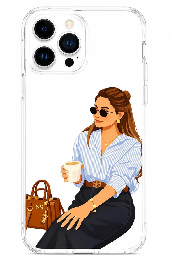 Fashion_Girl_Aesthetic_Clear_Case