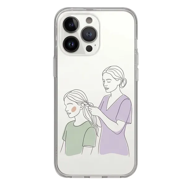 Mother_Daughter_Love_Line_Art_Phone_Case