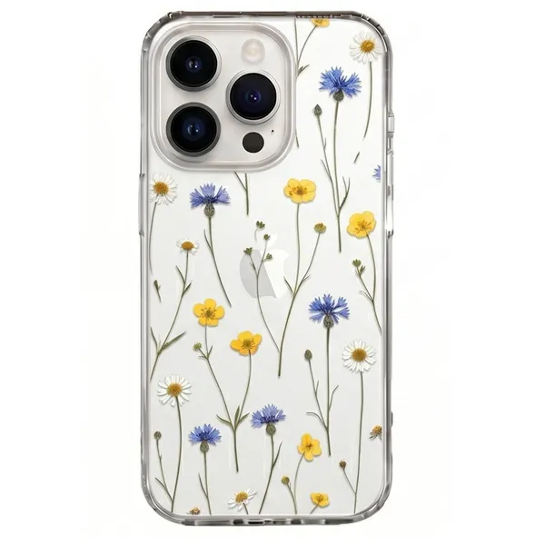 Wildflower_Meadow_Clear_Phone_Case