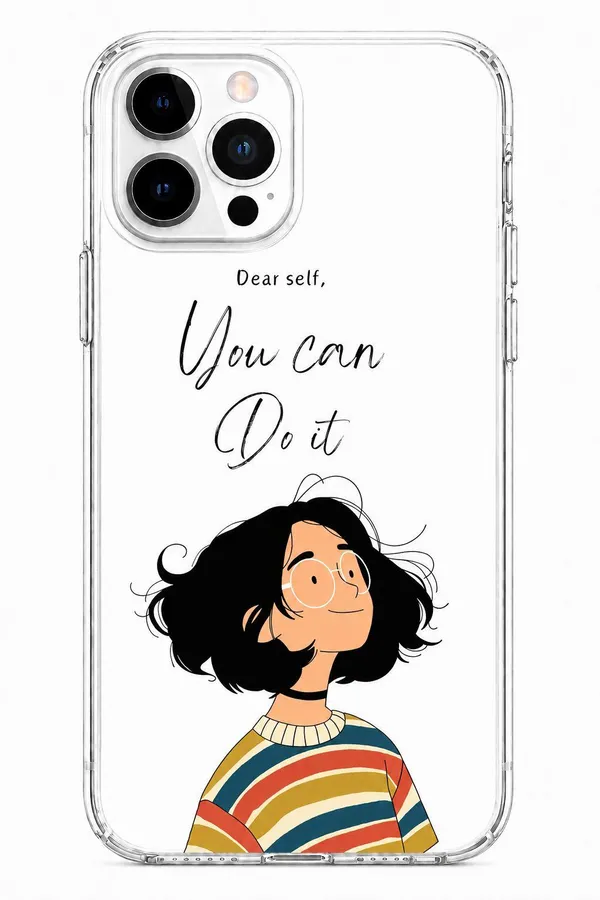 Dear_Self_Encouragement_Clear_Phone_Case