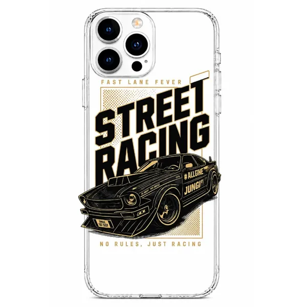 Fast_Lane_Street_Racing_Clear_Phone_Case