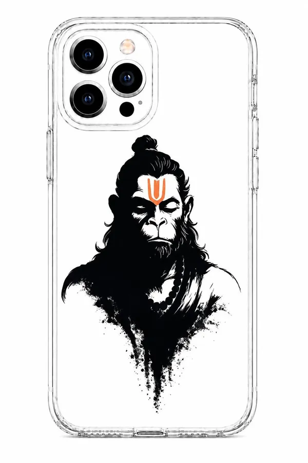 Lord_Hanuman_Meditating_Ink_Clear_Phone_Case