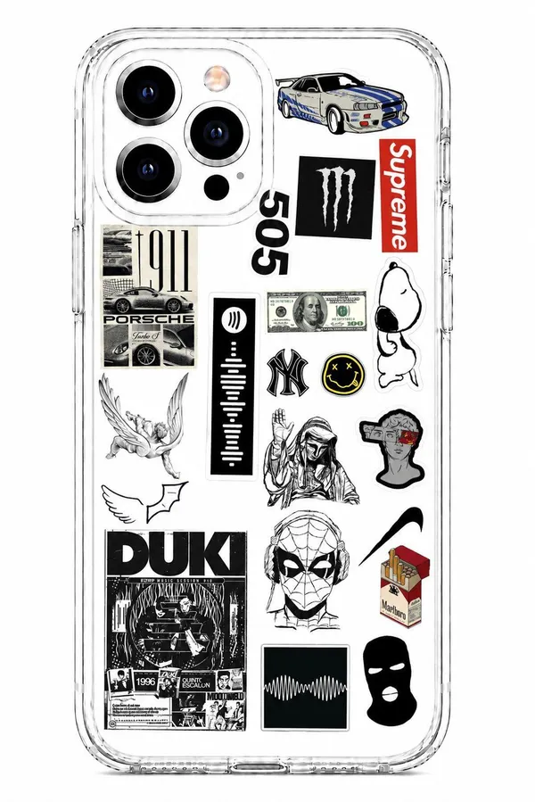 Cool_Grunge_Sticker_Collage_Clear_Phone_Case