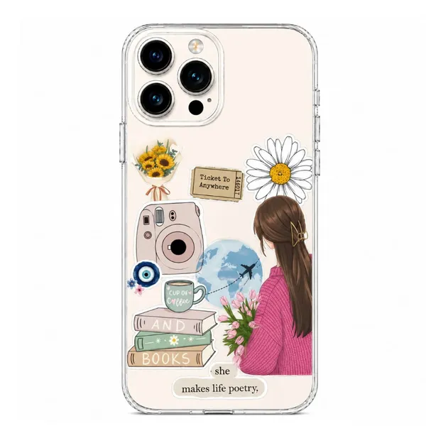 She_Makes_Life_Poetry_Aesthetic_Collage_Clear_Phone_Case