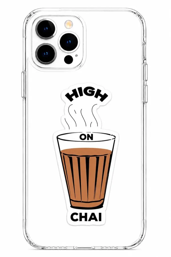High_On_Chai_Clear_Phone_Case