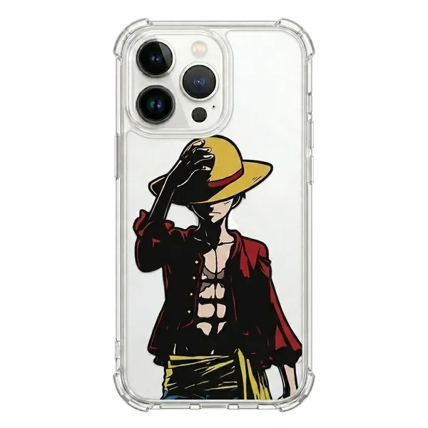 Anime_Adventure_Warrior_Illustration_Clear_Shockproof_Phone_Case
