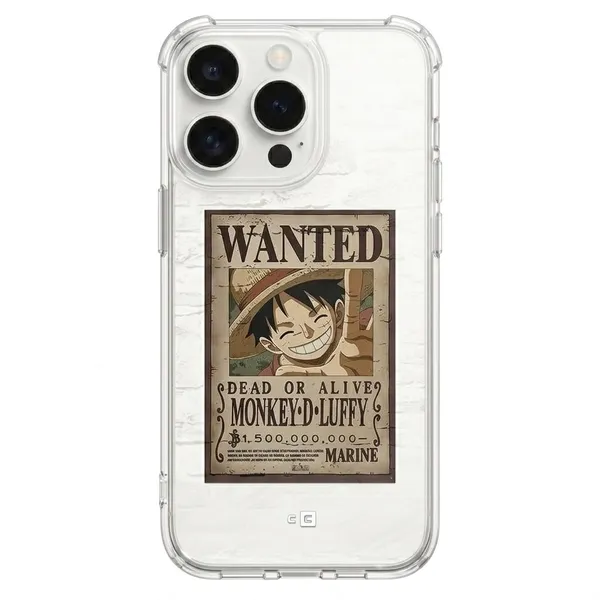 Anime_Vintage_Wanted_Poster_Clear_Shockproof_Phone_Case