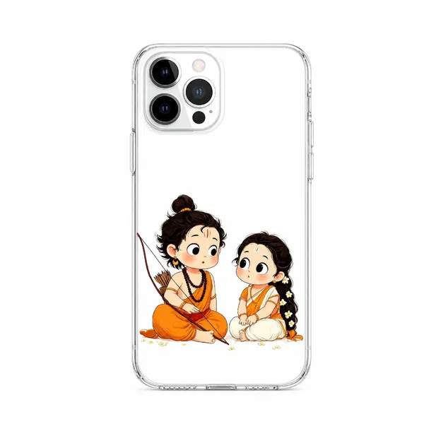 Bal_Rama_And_Sita_Chibi_Art_Transparent_Tpu_Phone_Case