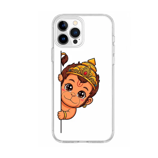 Bal_Hanuman_Peeking_Chibi_Art_Transparent_Tpu_Phone_Case