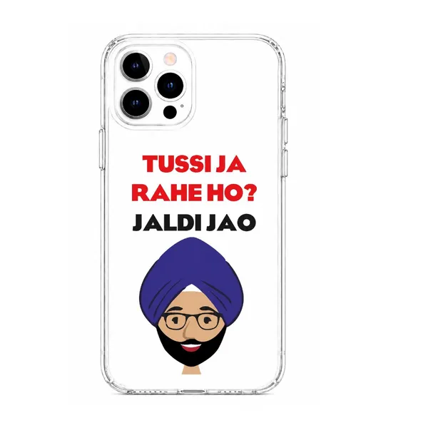 Punjabi_Quote_Cartoon_Clear_Tpu_Phone_Case