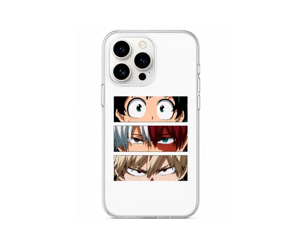 Caseculture_Anime_Trio_Eyes_Aesthetic_Transparent_Tpu_Mobile_Cover