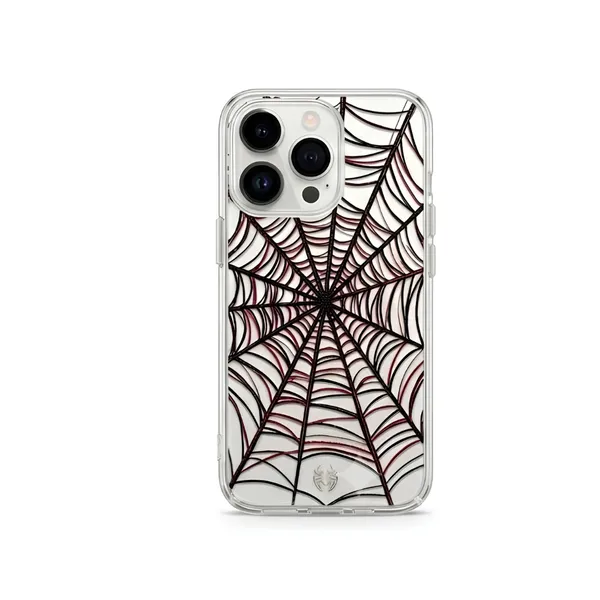 Spider_Web_Intricate_Pattern_Clear_Tpu_Phone_Case