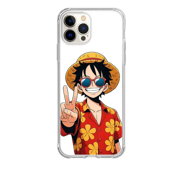 Monkey_D._Luffy_Summer_Vibe_Anime_Clear_Phone_Case