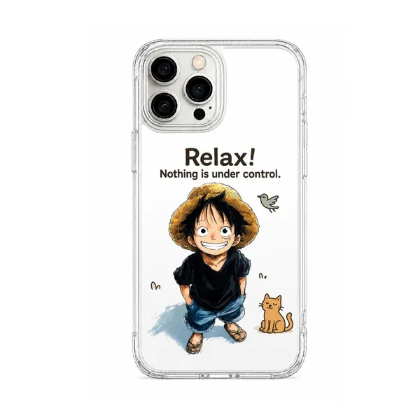 Relax_Nothing_Is_Under_Control_Cartoon_Transparent_Phone_Case