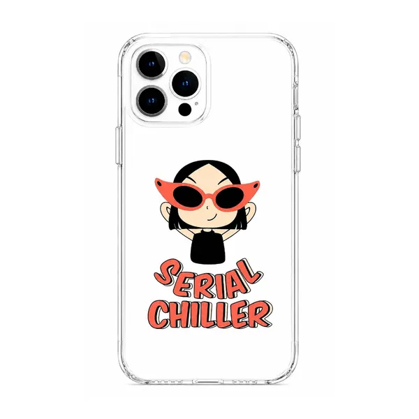 Caseculture_Serial_Chiller_Cartoon_Sunglasses_Clear_Tpu_Mobile_Cover