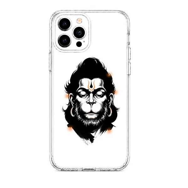 Caseculture_Clear_Tpu_Phone_Cover_Hanuman_Ink_Art_Devotional_Print