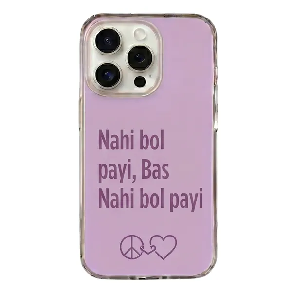 Nahi_Bol_Payi_Hindi_Quote_Lavender_Tpu_Phone_Case