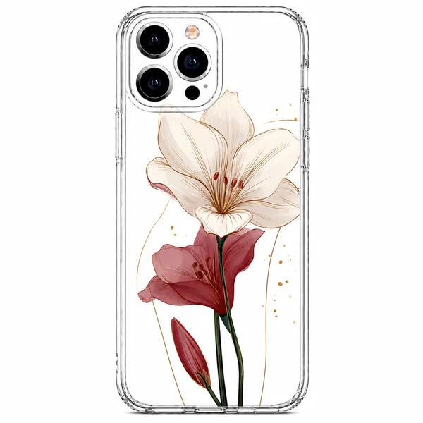 Elegant_Bloom_Floral_Transparent_Tpu_Mobile_Cover