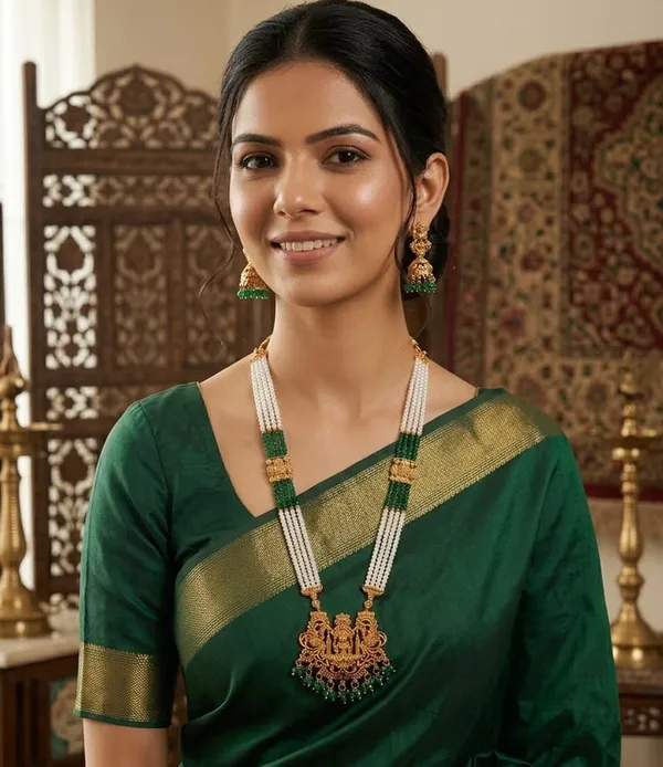 Lakshmi_Devi_Crystal_And_Pearl_Long_Set_For_Women