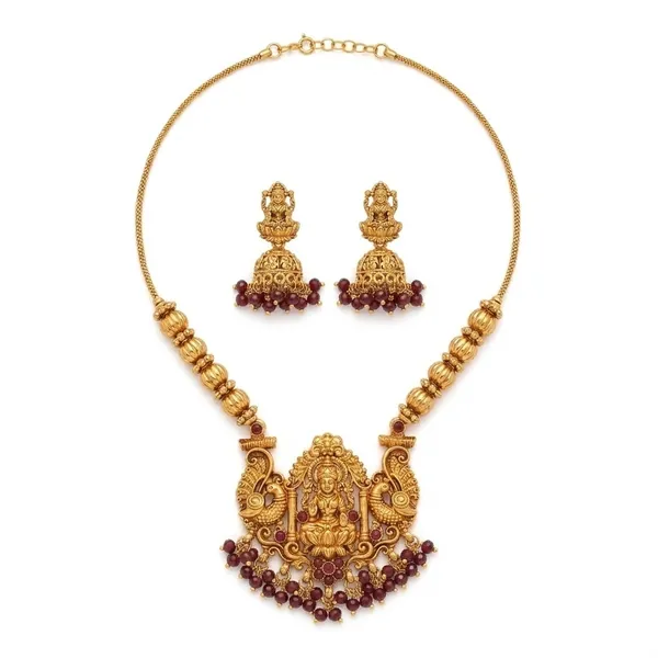Lakshmi_Green_Crystal_Brass_Long_Set_For_Women