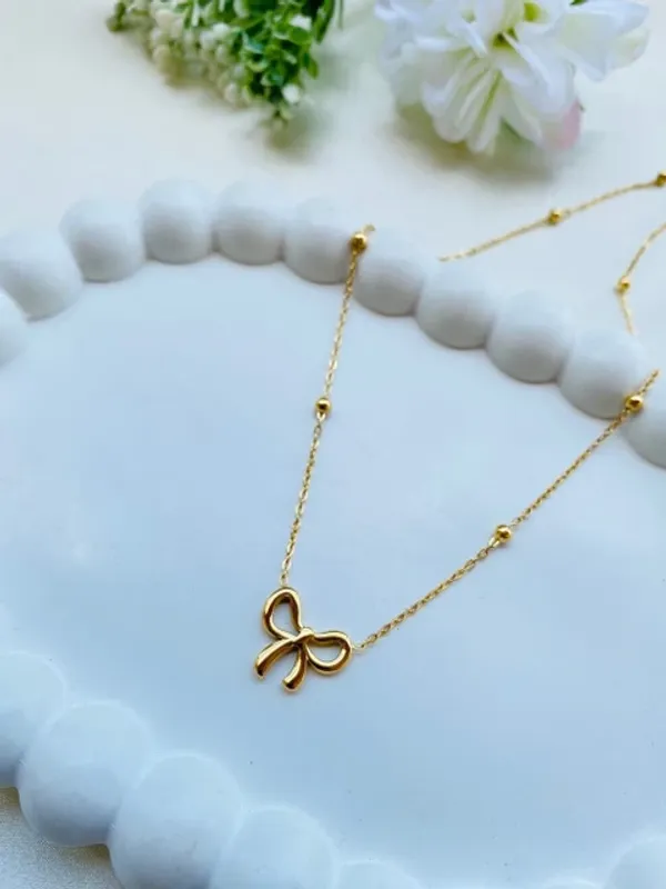 Gold_Anti_Tarnish_Minimal_Bow_Necklace