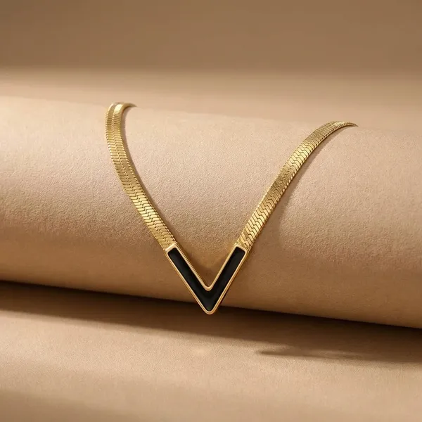 Gold_Waterproof_Anti_Tarnish_Minimal_V_Shape_Necklace