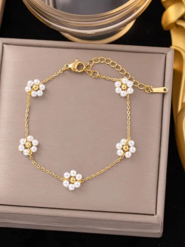 Gold_Anti_Tarnish_Pearl_Flower_Bracelet