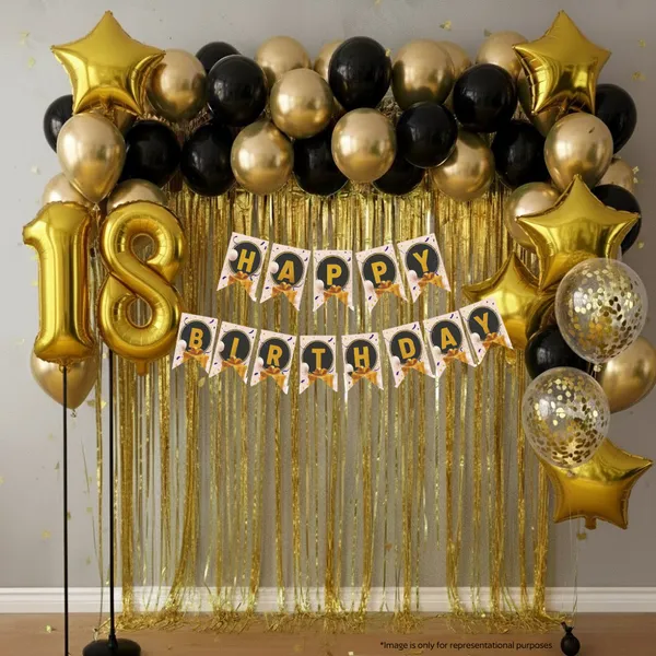 18th_Birthday_Golden_Party_Decoration_33_Pcs