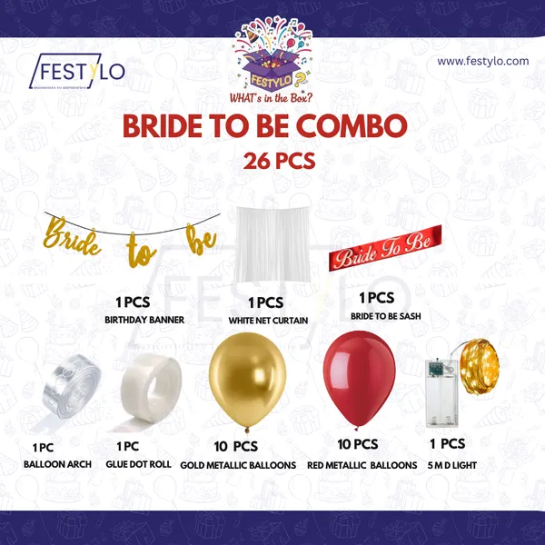 Golden_Bride_To_Be_Decoration_Set_26_Pcs