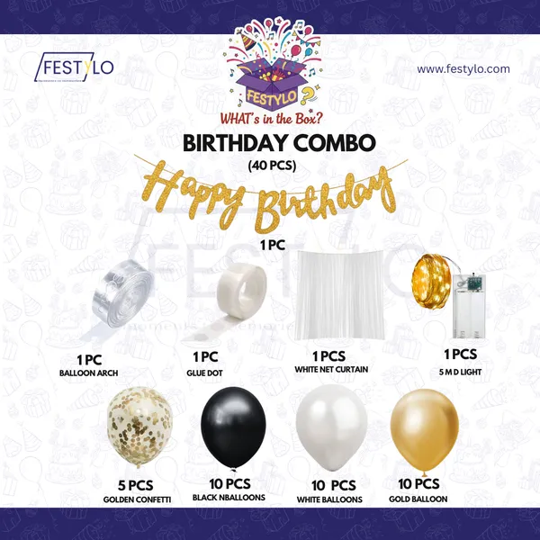 Black_Golden_White_Birthday_Decoration_Combo_40_Pcs