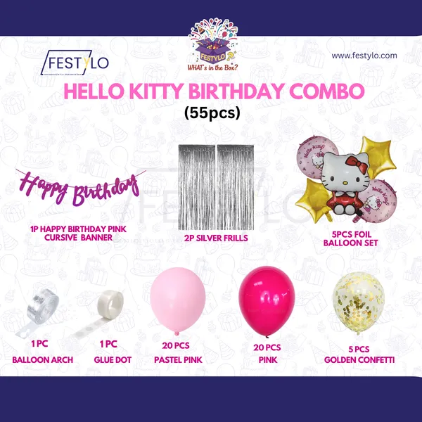 Hello_Kitty_Birthday_Combo_55_Pcs_Silver_Frills