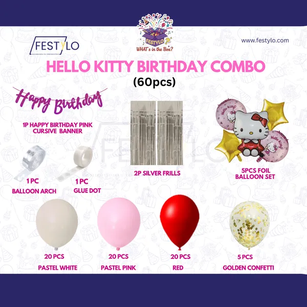 Hello_Kitty_Birthday_Combo_60_Pcs_Silver_Frills