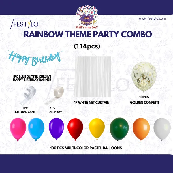 Rainbow_Theme_Blue_Banner_With_Golden_Confetti_Decoration_Kit_114_Pcs