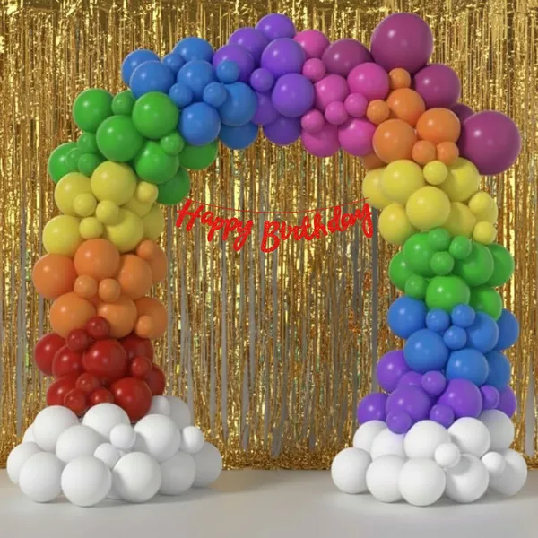 Rainbow_Theme_Red_Banner_With_Golden_Frill_Party_Combo