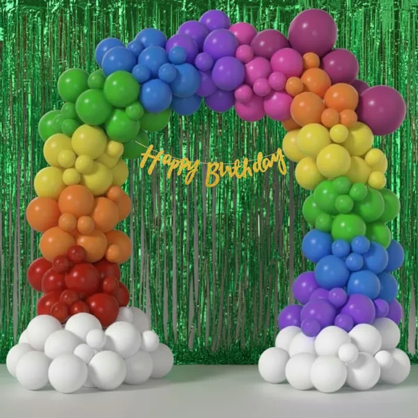 Rainbow_Theme_Golden_Banner_With_Green_Frill_Party_Combo