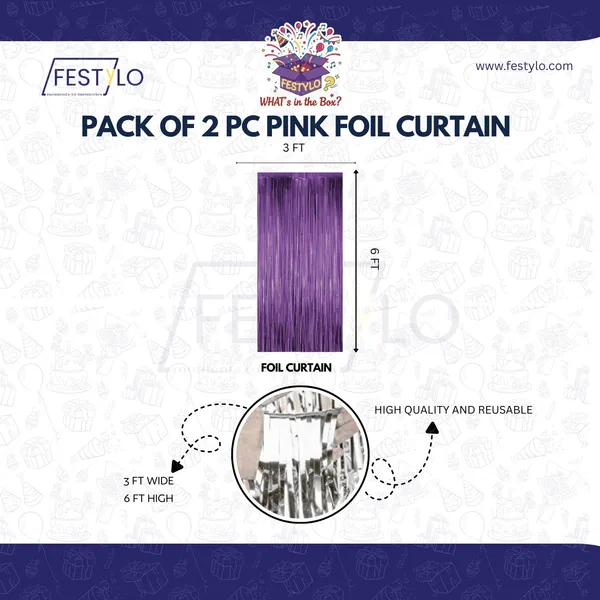 Rainbow_Theme_Golden_Banner_With_Purple_Frill_Party_Combo